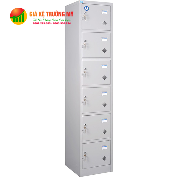 Tủ locker TU986 - 6 Ngăn dọc